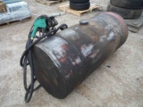 Snyder 150-gallon Steel Fuel Tank, s/n S905773: w/ 12V Pump & Hose