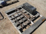 Lot of Cutting Oil, Threading Dies, Pipe Wrench, Crow Bars