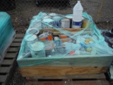 Pallet of 1-gallon Paint & Spray Cans