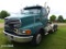 2001 Sterling LT9500 Truck Tractor, s/n 2FWNAZAV01AJ00560: Tri-axle, Day Ca