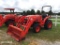 Kubota L3301 MFWD Tractor, s/n 61184: LA525 Loader, Meter Shows 517 hrs