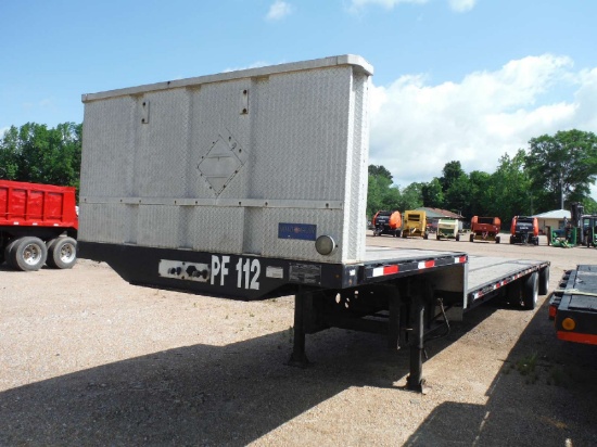 2012 Transcraft 48' Step Deck Trailer, s/n 1TTE482S6C3736990: Steel, Spread