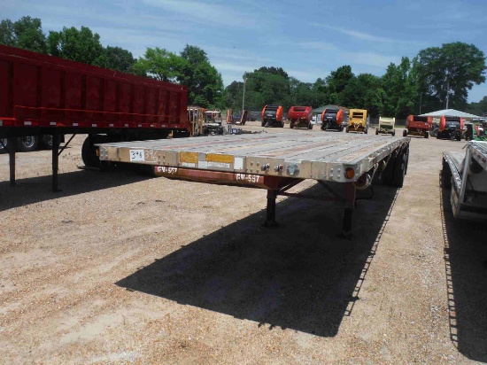 2006 Utility 48' Flatbed Trailer, s/n 1UYFS24806A781008: Alum. Deck, Steel