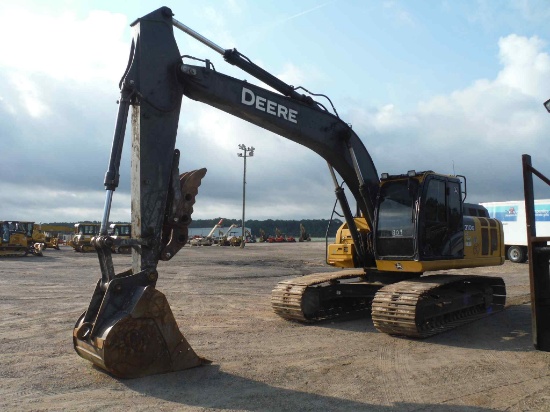 2019 John Deere 210G Excavator, s/n 525021: C/A, Manual Thumb, Meter Shows