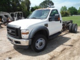2008 Ford F550 4WD Cab & Chassis, s/n 1FDAF57R58EE53853: Diesel, Auto, Odom