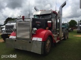 2003 Kenworth W900 Truck Tractor, s/n 1XKWDB9X23J384571: T/A, Day Cab, Cat