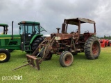 International F1256D Tractor, s/n 10966: 2wd, 110hp, Loader w/ Hay Spear