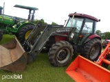 Case JX95 MFWD Tractor, s/n 3857: Quicke Loader, Meter Shows 2472 hrs