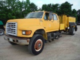 1997 Ford F-Series Asphalt Patch Truck, s/n 1FDXF80C5VVA44880: 6-cyl. Diese