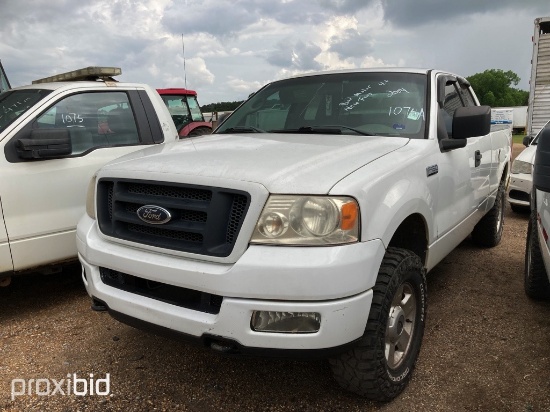 2004 Ford F150 4WD Pickup, s/n 1FTRX14W74KD94582 (Inoperable): Ext,. Cab, 4