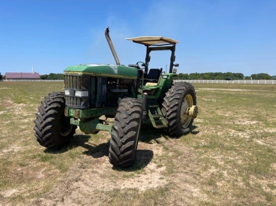 John Deere 7800 Tractor, s/n RW7800P005035 (Salvage - Selling Offsite): Loc