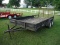 Shopbuilt 16' Trailer (No Title - Bill of Sale Only): T/A, Tailgate Ramp