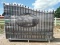 Unused 2022 Greatbear 20' Bi-parting Wrought Iron Gate: Deer Artwork