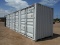 Unused 2022 40' High Cube Multi-Door Container: Four Side Doors, One End Do
