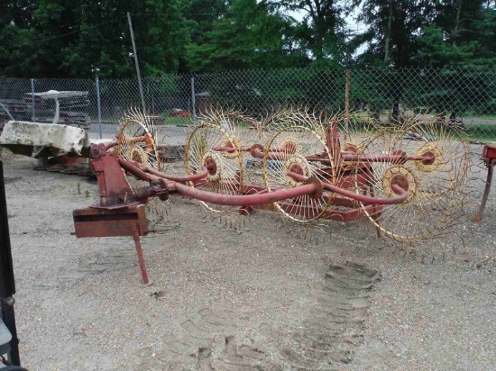 (2) Pin Wheel Hay Rakes and Combiner