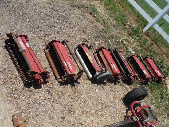 (7) Single Reel Mower Decks (Fire Damaged - Sells As Is)