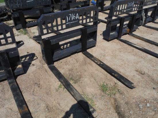 New SPF 48" Pallet Forks: Skid Steer Quick Attach