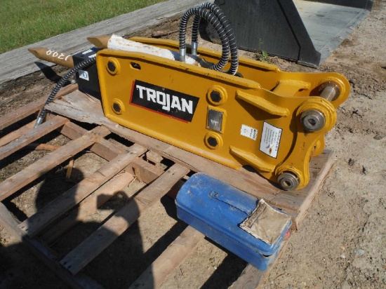2021 Trojan TH50 Hydraulic Breaker, s/n 21684: for 4-7 Ton Excavator, 2 Bit