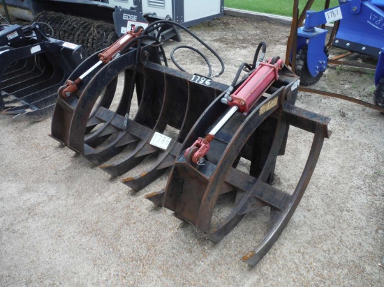 Curved-tine Brush Grapple for Skid Steer