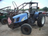 New Holland T5060 Tractor, s/n ZBJH05539 (Salvage)