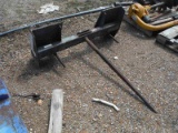 Worksaver Hay Spear: Quick Attach for Skid Steer