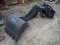 Backhoe Attachment w/ 2 Buckets & Thumb: Skid Steer Quick Attach