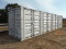 Unused 2022 40' High Cube Multi-door Container, s/n LYPU0077254: 4 Side Doo