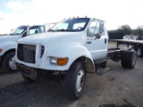 2007 Ford F750 Cab & Chassis, s/n 3FRXF75T67V398070 (Inoperable): Cat Eng.,