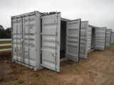 Unused 2022 40' High Cube Multi-door Container, s/n LYPU0077254: 4 Side Doo