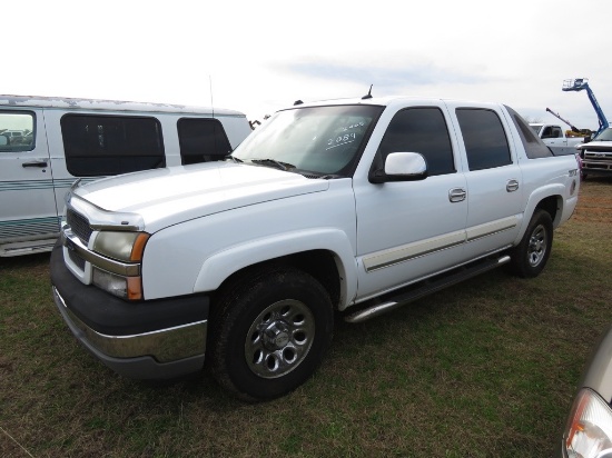 2005 Chevy Avalanche Z71 4WD, s/n 3GNEK12ZX5G219589: Odometer Shows 202K mi