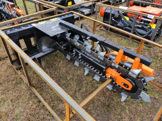 Unused 2022 Mower King SSCT Trencher for Skid Steer