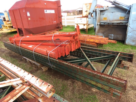 1 Pile of Warehouse Shelving