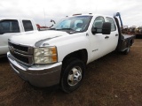 2008 Chevy 3500HD Flatbed Truck, s/n 1GB4KZCL48F260847: Duramax 6.6 Eng., A