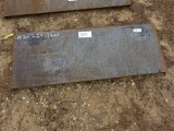 Weldable Backing Plate for Skid Steer