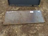 Weldable Backing Plate for Skid Steer