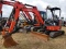 2017 Kubota U35-4 Mini Excavator, s/n 13731: Canopy, Hyd. Thumb, Blade, Met