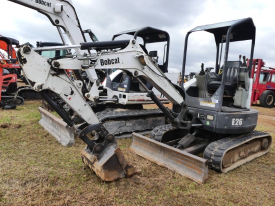 2014 Bobcat E26 Mini Excavator, s/n B33211669: 20in. Bkt., Meter Shows 2211