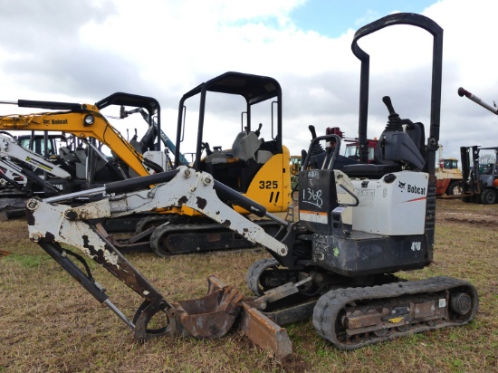 2015 Bobcat 418 Mini Excavator, s/n B39211546: 12in. Bkt., No Hydraulic Fun