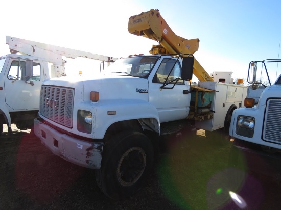 1991 GMC Bucket Truck, s/n 1GDG6H1P5MJ520648 (No Title - Bill of Sale Only)