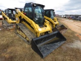 2020 Cat 299D3 Skid Steer, s/n DY900908: Rubber Tracks, GP BKt., Meter Show