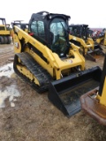 2019 Cat 299D3 Skid Steer, s/n DY900828: Rubber Tracks, GP Bkt., Meter Show