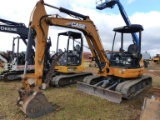 Case CX50B Midi Excavator, s/n NZTN81909: Blade, Hyd. Thumb, Bkt., Meter Sh