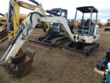 2005 Terex HR16 Mini Excavator, s/n 358-4470: 4-post Canopy, Blade