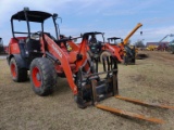 2019 Kubota R530 Rubber-tired Loader, s/n 11133: w/ Pallet Forks, Meter Sho