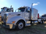 2013 Peterbilt 386 Truck Tractor, s/n 1XPHD79X9DD185615: Sleeper, Odometer