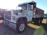 1987 Ford L8000 Tandem-axle Dump Truck, s/n 1FDYU80UXHVA27869: Auto, Odomet