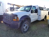 2006 Ford F550 XL Service Truck, s/n 1FDAF56P56P56EC45484: Super-duty, 6.0