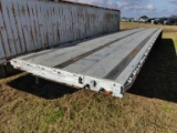 1985 Ravens Flatbed Trailer, s/n 1R1F04423FE850390: All Alum.