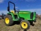 2017 John Deere 3025E Tractor, s/n 1LV3025EEHH106039: Rollbar, HST, Meter S
