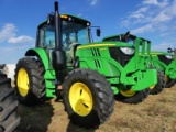2016 John Deere 6110M MFWD Tractor, s/n 858813: C/A, 3 Hyd Remotes, 18.4-34